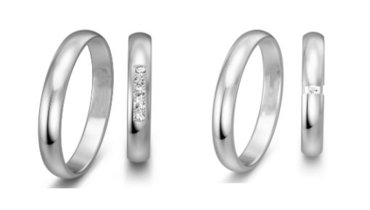 Klassieke Witgouden trouwringen