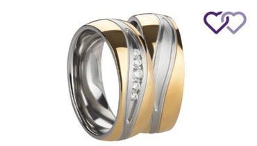 Stalen Ringen Bicolor