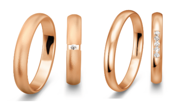 Klassieke rosegouden trouwringen