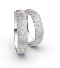 Criss Cross witgouden trouwringen