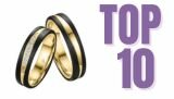 Trouwringen Carbon met Goud Top 10
