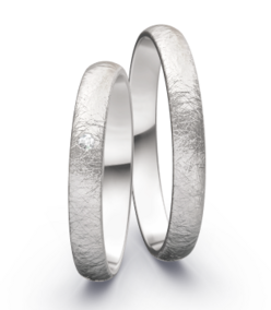 Klassieke Witgouden Trouwringen Ijsmat