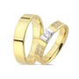 Luxe bicolor gouden trouwringen
