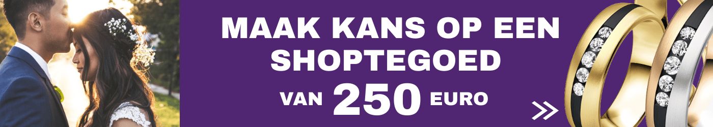 win 250 trouwringen shoptegoed