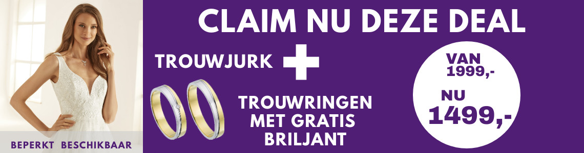 trouwringen + een trouwjurk