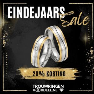 staal met gouden trouwringen