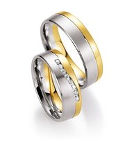 Bicolor Trouwringen met Briljanten