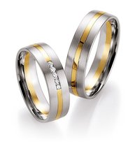 Bicolor Trouwringen Briljanten