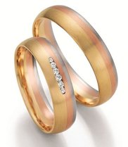 Tricolor Trouwring Tricolor Trouwring