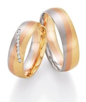 Tricolor Trouwringen Tricolor Trouwringen