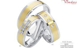 R23 Bicolor Trouwringen