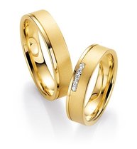 Stijlvolle geelgouden trouwringen