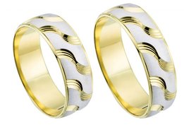 Bicolor Gouden Trouwringen