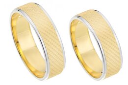 Bicolor Gouden Trouwringen