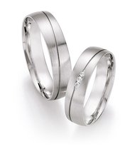 Sierlijke witgouden trouwring Sierlijke witgouden trouwring