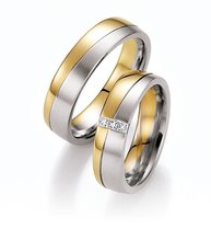 Mat en Glanzende Bicolor Trouwringen