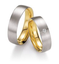 Simpele Bicolor Trouwringen