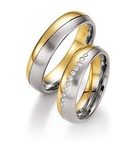 Klassieke Bicolor Trouwringen