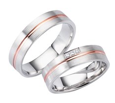 GS26  Goud met zilveren ringen