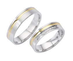 Trouwringen  goud en zilver