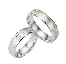 Trouwringen goud met zilver