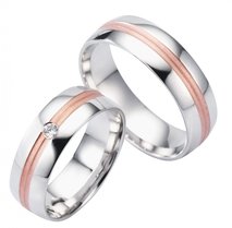 Goud met zilveren ringen