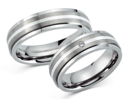 Titanium Ringen met Zilver