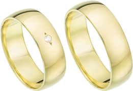 Standaard geelgouden ringen