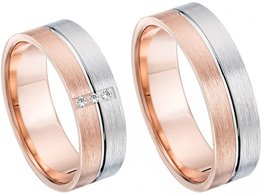 Rose Witgouden Trouwringen