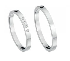 Ringen witgoud extreem smal