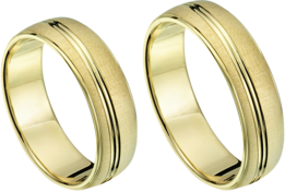 Standaard geelgouden trouwringen Standaard geelgouden trouwringen