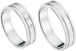 Trouwring witgoud tijdloos