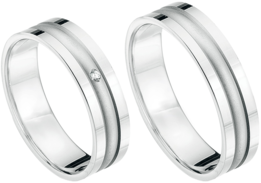 Trouwringen uniek witgoud