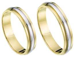 Bicolor Trouwringen Bicolor Trouwringen