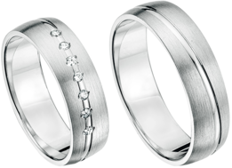 Schitterende witgouden ringen Schitterende witgouden ringen