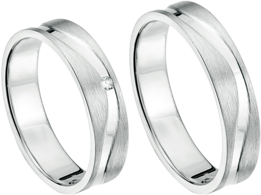 Trouwring witgoud subliem