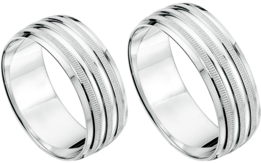 Originele trouwringen witgoud