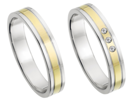 Bicolor Trouwringen Bicolor Trouwringen