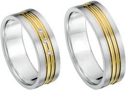 Bicolor Trouwringen Bicolor Trouwringen