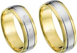 Bicolor Trouwringen Bicolor Trouwringen