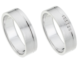 Witgouden trouwringen