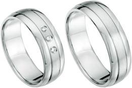 Witgouden trouwringen