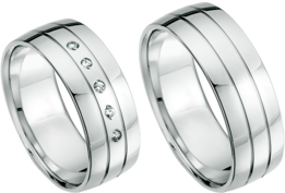 Witgouden trouwringen