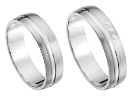 Trouwringen witgoud aanbieding