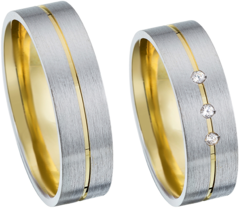 Bicolor Trouwringen Bicolor Trouwringen