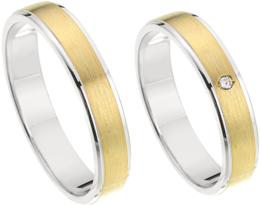 Bicolor Trouwringen Bicolor Trouwringen