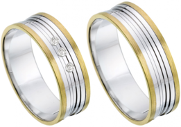 Bicolor Trouwringen Bicolor Trouwringen