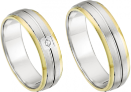 Bicolor Trouwringen Bicolor Trouwringen