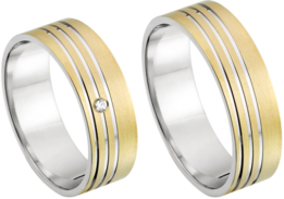 Bicolor Trouwringen Bicolor Trouwringen