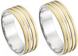 Bicolor Trouwringen Bicolor Trouwringen